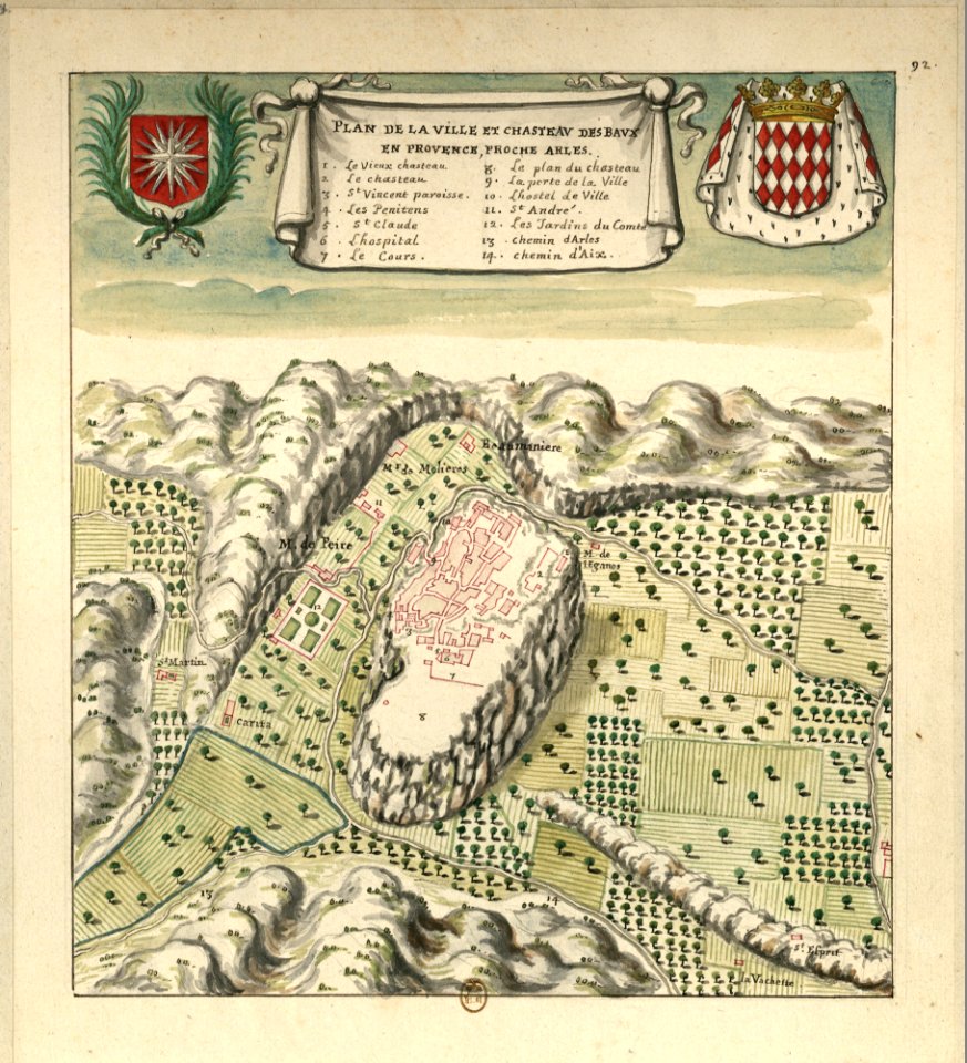 Baux de Provence plan