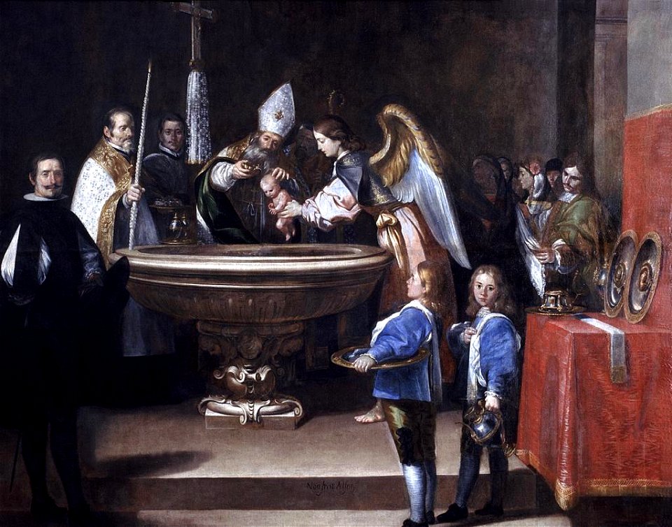 Bautismo de San Francisco de Asís - Antonio del Castillo