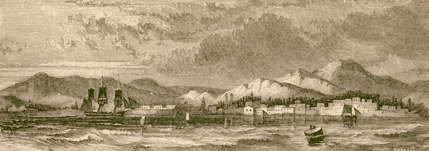 Bay and castle of Coron - Wordsworth Christopher - 1882