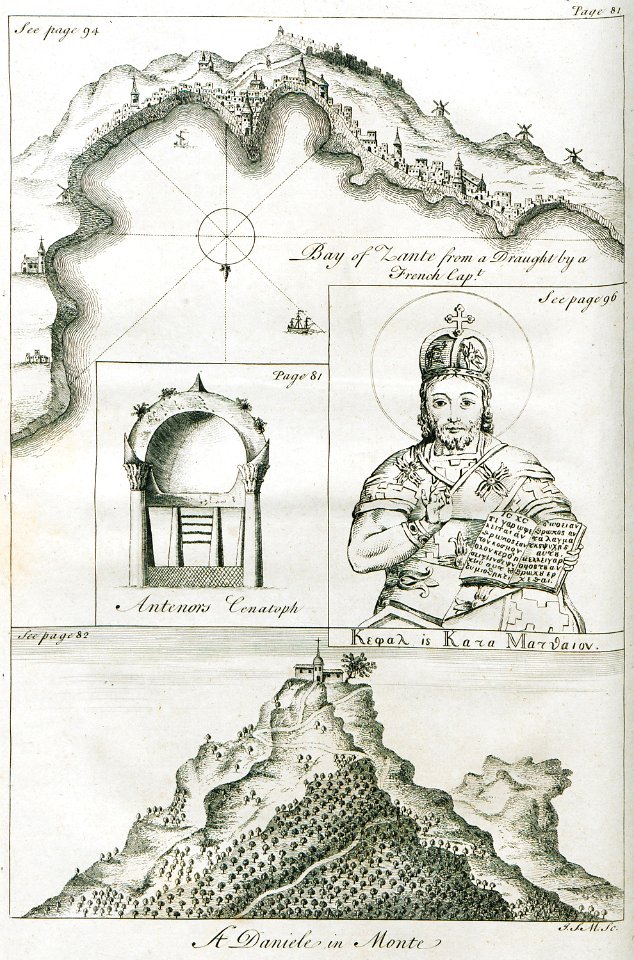 Bay of Zante, Antenors Cenatoph - Drummond Alexander - 1754