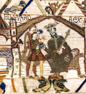 Bayeux Tapestry scene1 EDWARD REX