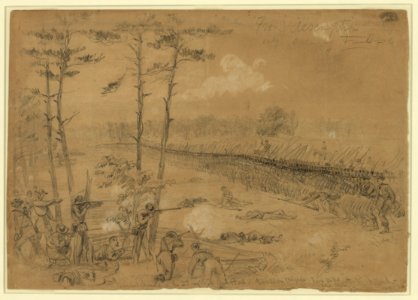 Bayonet charge of the 2nd reg. Col. Hall. Excelsior Brigade. Fair Oaks June 1862 LCCN2004660250