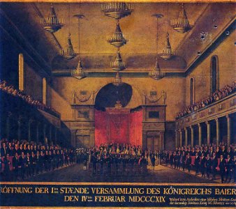Bayerische Ständeversammlung 1819 - Schützenscheibe