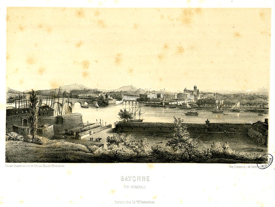 Bayonne - Vue générale - Fonds Ancely - B315556101 A HENNEBUTTE 1 1 027