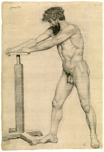Bazille - Académie d'homme, 49.5.2, 1863