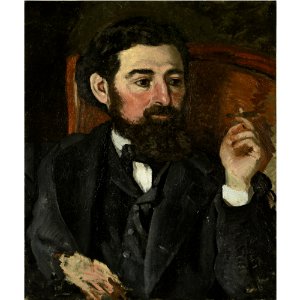 Bazille - L'HOMME AU CIGARE OR PORTRAIT DE ZACHARIE ASTRUC, 1869, lot.138