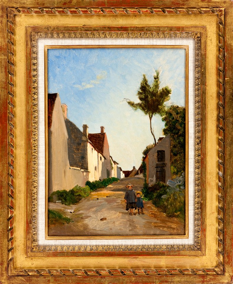 Bazille - Rue de village, Chailly, 1865, 2010.10.1