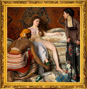 Bazille - La Toilette, 1870, 18.1.2. Free illustration for personal and commercial use.