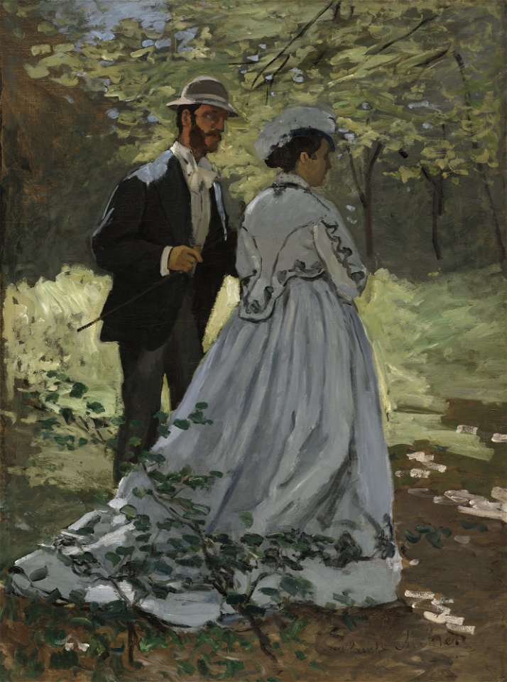 Bazille and Camille (Study for Déjeuner sur l'Herbe) A35075
