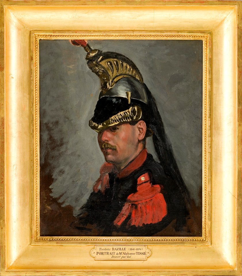Bazille - Portrait de M. Alphonse Tissié, en cuirassier, 1869, 18.3.1