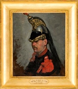 Bazille - Portrait de M. Alphonse Tissié, en cuirassier, 1869, 18.3.1