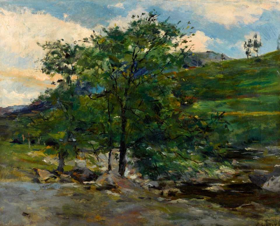 Bazille - VALLON EN FORÊT DE FONTAINEBLEAU, 1865, lot.379