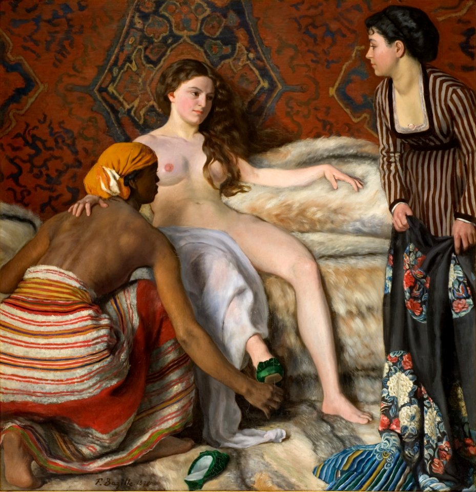Bazille, Frédéric ~ La Toilette, 1869-70, Oil on canvas Musee Fabre, Montpelier