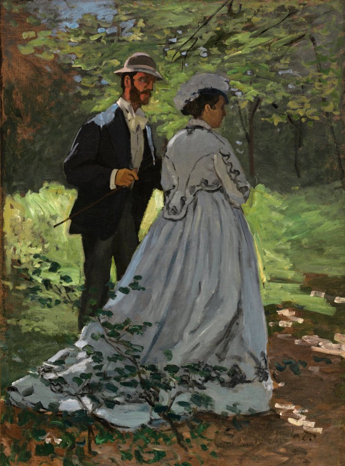 Bazille and Camille (Study for Déjeuner sur l'Herbe)