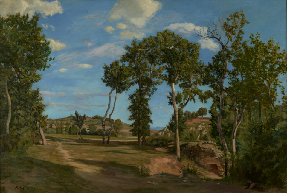 Jean-Frédéric Bazille - Landscape by the Lez River - 69.23 - Minneapolis Institute of Arts