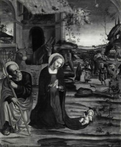 Bazzi Giovanni Antonio, Adorazione del Bambino con san Giuseppe e viaggio dei Re Magi, 39344