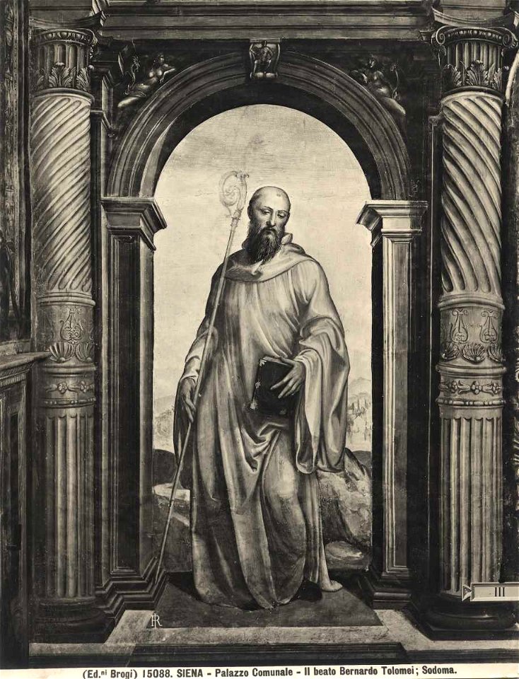 Bazzi Giovanni Antonio, Beato Bernardo Tolomei entro finta architettura, 39698