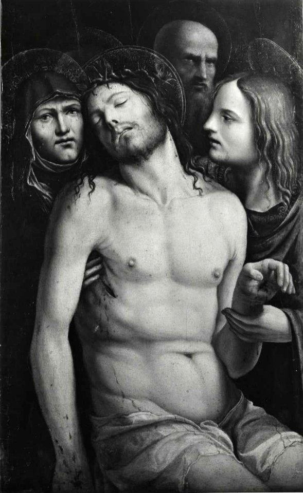 Bazzi Giovanni Antonio, Cristo in pietà tra la Madonna, san Giovanni Evangelista e Nicodemo, 39641