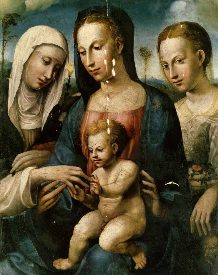 Bazzi Giovanni Antonio, Matrimonio mistico di santa Caterina da Siena con santa Elisabetta d'Ungheria, 40196