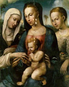 Bazzi Giovanni Antonio, Matrimonio mistico di santa Caterina da Siena con santa Elisabetta d'Ungheria, 40196