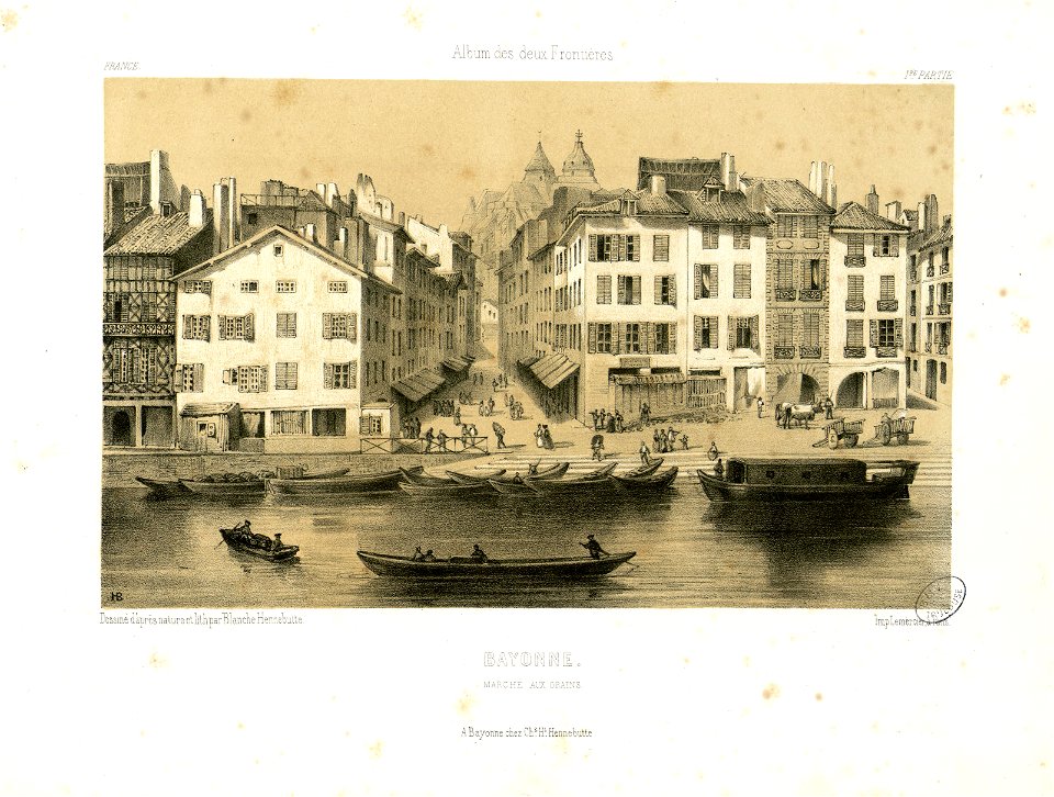 Bayonne - Marché aux grains - Fonds Ancely - B315556101 A HENNEBUTTE 1 1 035