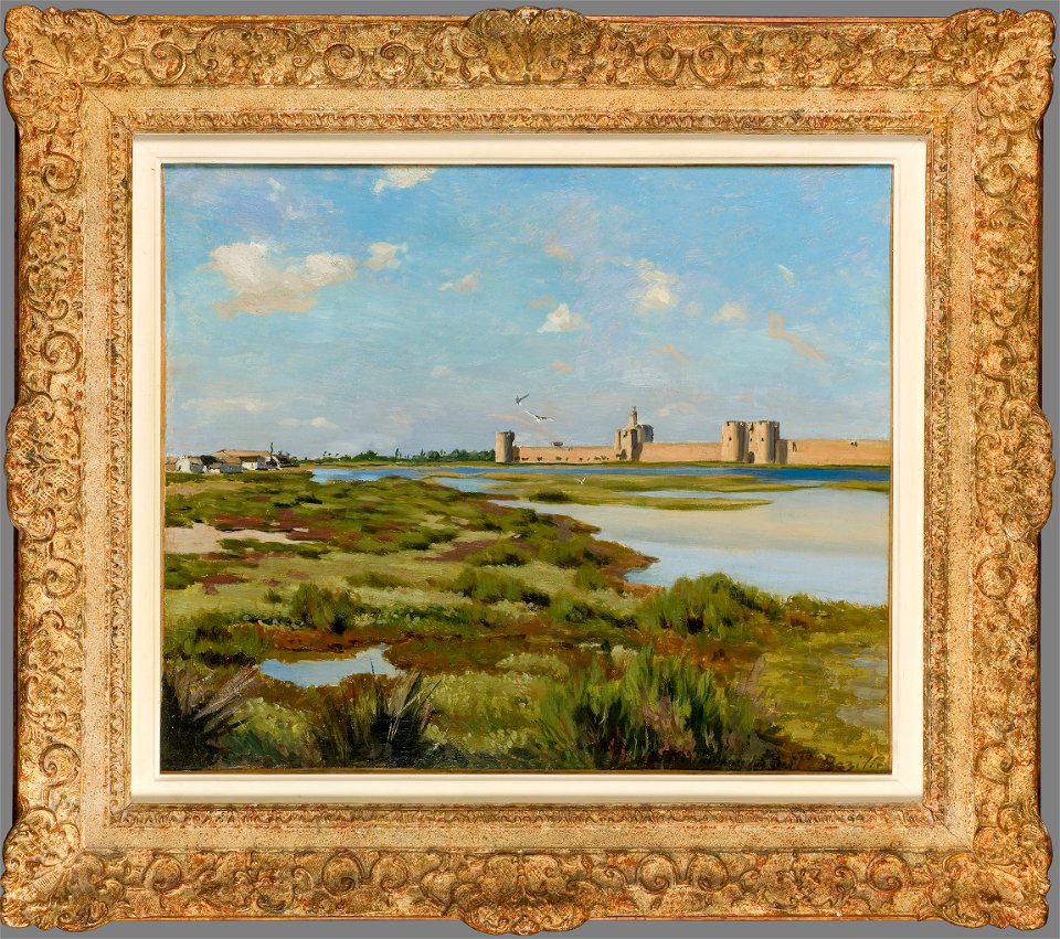 Bazille - Les Remparts d'Aigues-Mortes, 1867, 56.13.1