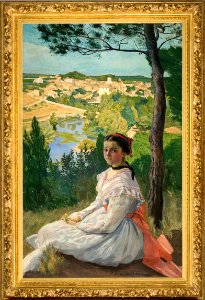Bazille - Vue de village, 1868, 898.5.1