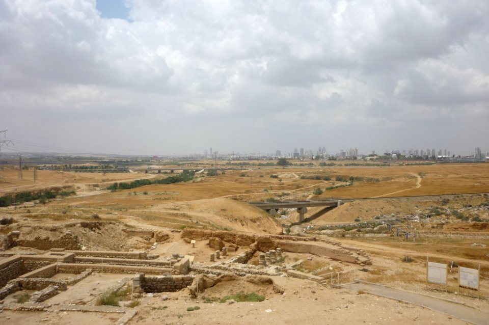 Tell Beersheva Lage an zwei Flusstälern