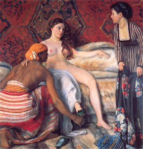 Bazille La Toilette. Free illustration for personal and commercial use.