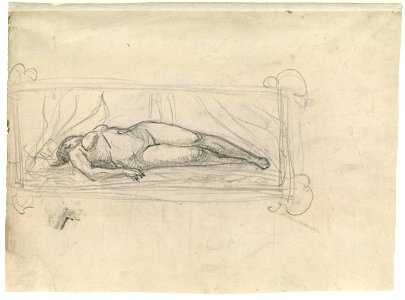 Bazille - Etude pour l'étude de nu (recto), 49.5.1, 1863
