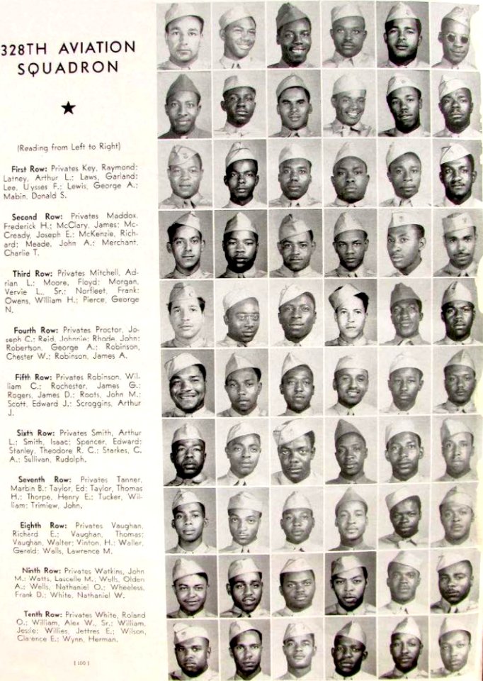 328TH AVIATION SQUADRON (K-W), from-Pampa Army Air Field Texas 1943 Classbook (page 76 crop)