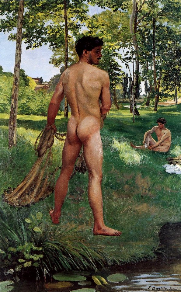 Bazille - Pêcheur à l'épervier