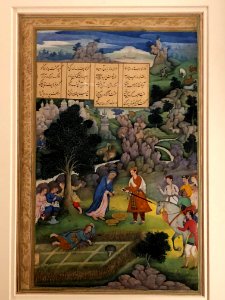 A King Offers to Make Amends to a Bereaved Mother, Folio from a Khamsa (Quintet) of Amir Khusrau Dihlavi