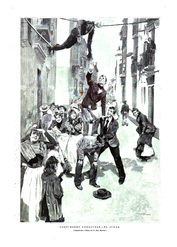 1894-04-15, La Ilustración Española y Americana, Costumbres andaluzas, El Judas