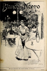 1894-07-21, Blanco y Negro, En los jardines del Buen Retiro, Huertas