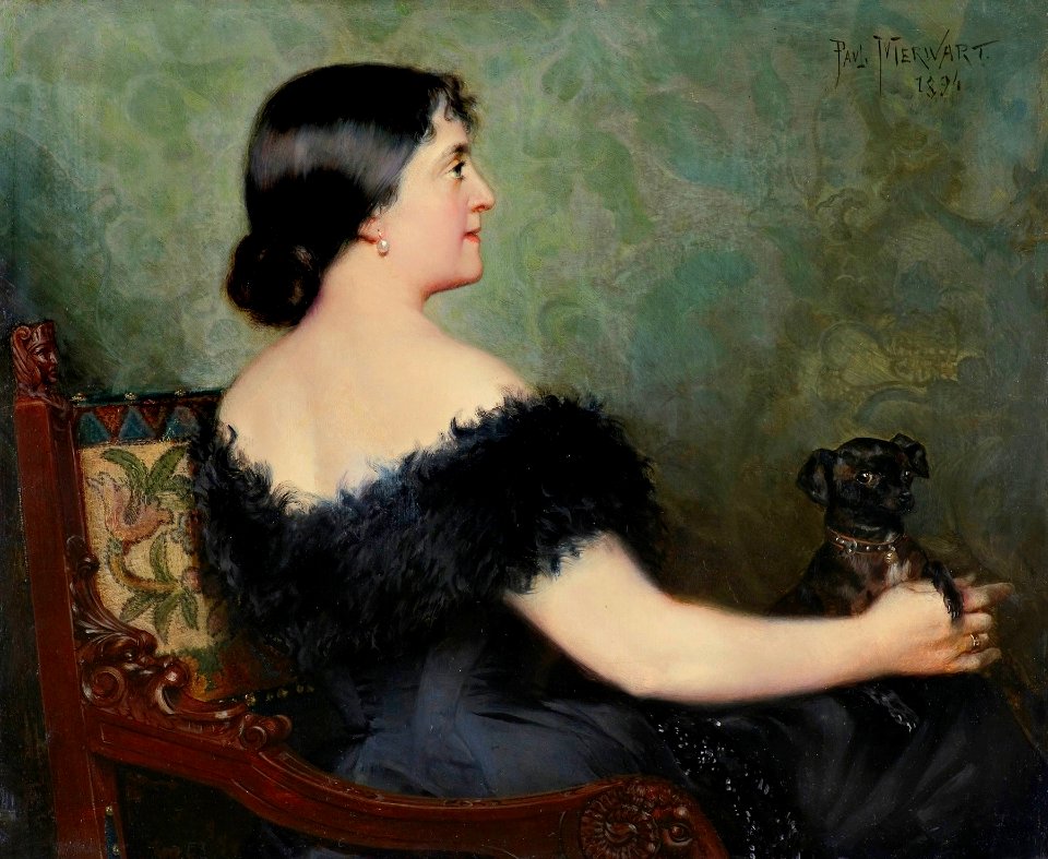 Paweł Merwart - Dama z pieskiem 1894