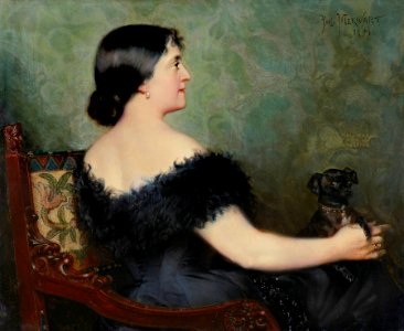 Paweł Merwart - Dama z pieskiem 1894