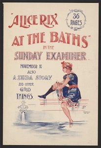 Alice Rix at the baths, in the Sunday Examiner, November 17. LCCN2014646774