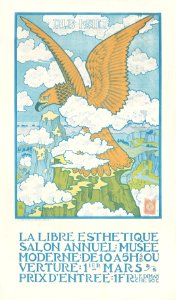 Gisbert Combaz - Poster for the Annual Exhibition for La Libre Esthetique
