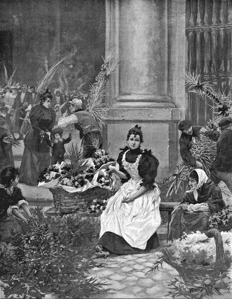 1895-04-08, La Ilustración Artística, El Domingo de Ramos en Madrid, Méndez Bringa (cropped)