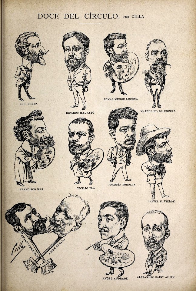 1894-06-02, Blanco y Negro, Los doce del Círculo, Cilla
