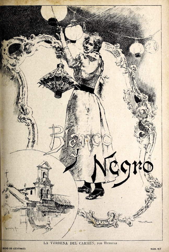 1894-07-14, Blanco y Negro, La verbena del Carmen, Huertas