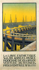 Gisbert Combaz - Poster for the Annual Salon of La Libre Esthétique