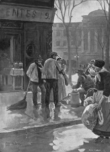 1896-01-06, La Ilustración Artística, Las mañanas de Madrid, El cafetero ambulante, Méndez Bringa (cropped)