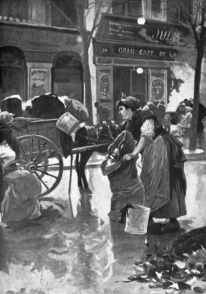 1896-06-01, La Ilustración Artística, La trapera, Méndez Bringa (cropped)