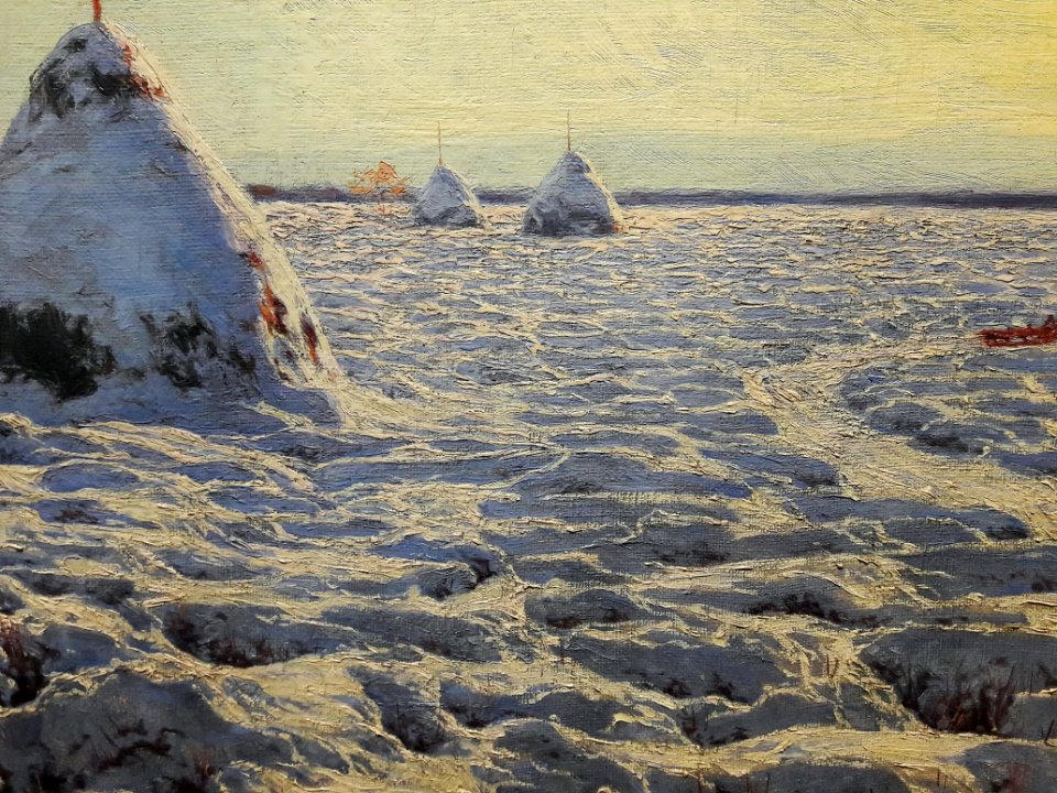 Weyssenhoff Lithuanian swamps under snow (detail) 01