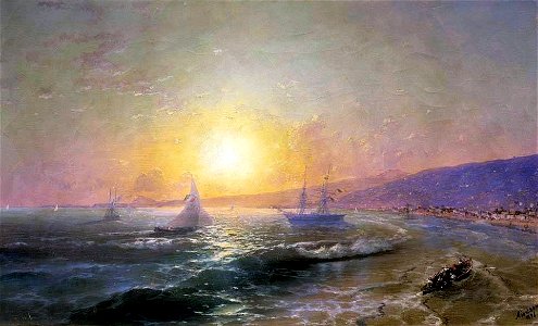 Aivazovsky A bay at dawn