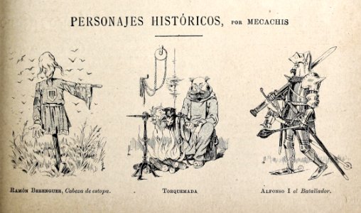 1895-04-06, Blanco y Negro, Personajes históricos, Mecachis