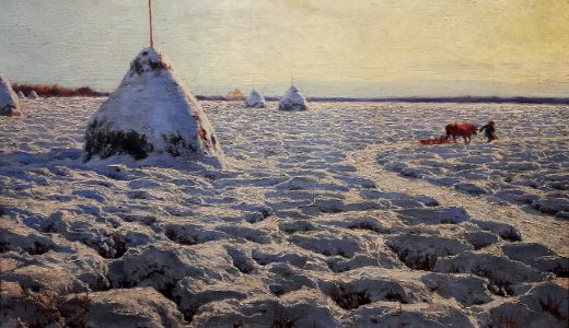 Weyssenhoff Lithuanian swamps under snow