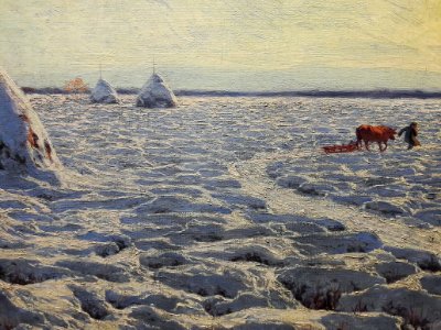 Weyssenhoff Lithuanian swamps under snow (detail) 02